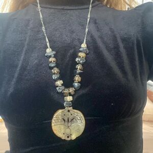 Handmade Beaded Pendant Necklace